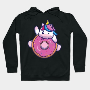 cat unicorn so cute face mask Hoodie